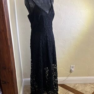 Elegant Black Lace Dress